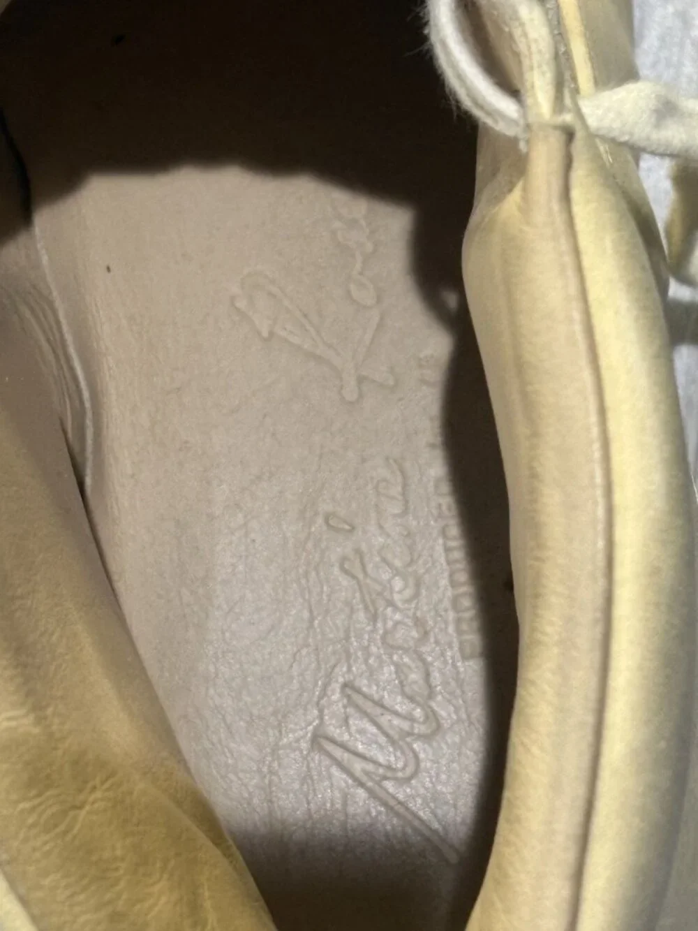 Martine Rose x Been Trill Hiking Boot in Cream display picture 3